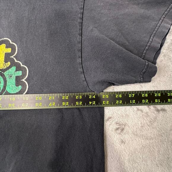 Vintage Y2K The West Coast no.31 Fabricali Big Logo Black Graphic T-shirt 2XL - Picture 7 of 8